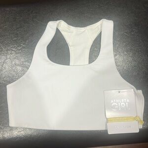 Girls Lulu lemon sporty bra. Size large 12 NWT. Color is white